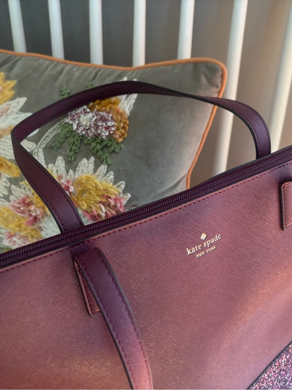 NWOT Kate Spade New York Greta Court Penny Tote in Cherrywood